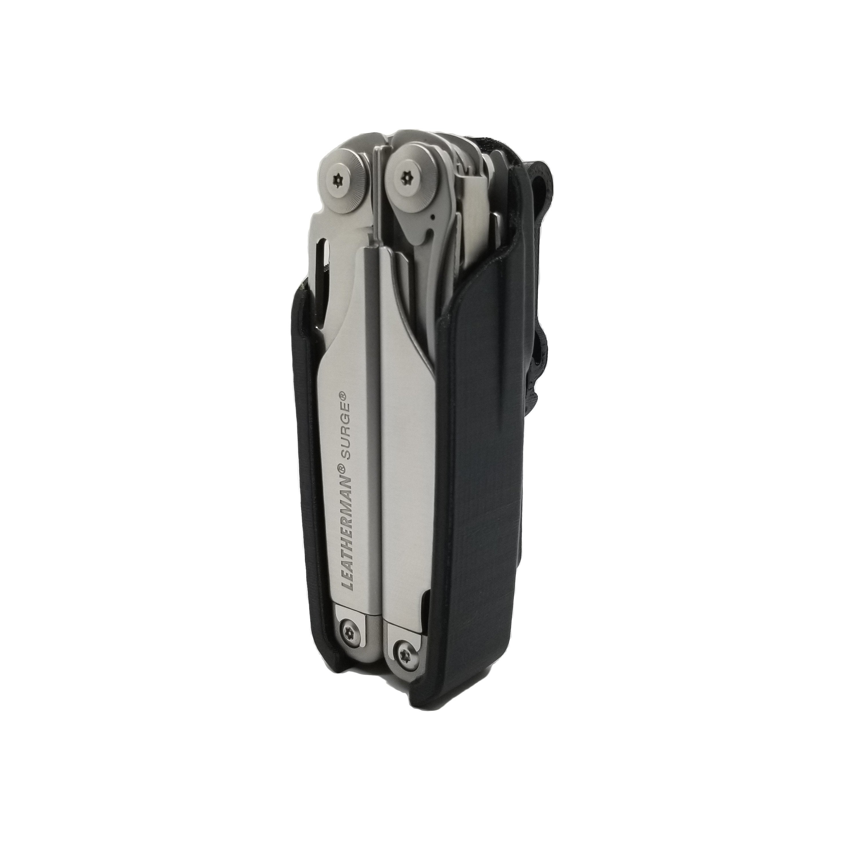 HoldMyGear Surge Multi-Tool Sheath – 1.5 Inch Belt Clip, Compatible With Leatherman Surge (2013 Model), Black, 3D Printed Thermoplastic