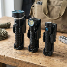 Load image into Gallery viewer, HoldMyGear Universal Flashlight Holster  – Height Adjustable EDC Tactical Belt Holder – Low Profile Design, Secure Retention
