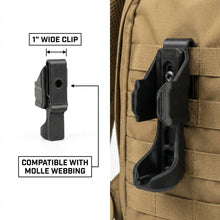 Load image into Gallery viewer, HoldMyGear Universal Flashlight Holster  – Height Adjustable EDC Tactical Belt Holder – Low Profile Design, Secure Retention
