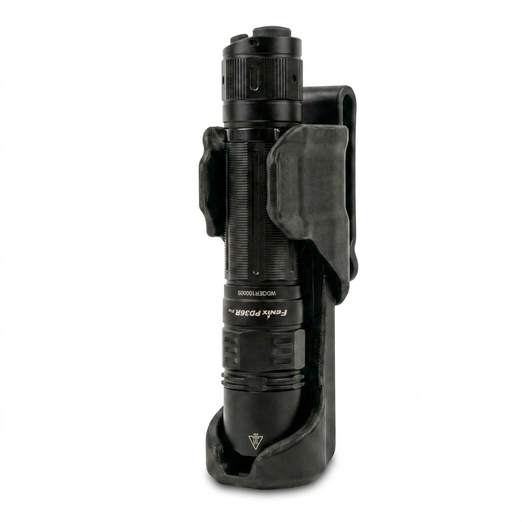 HoldMyGear Holster Compatible with Fenix PD36R PRO | EDC Flashlight Holster Belt Holder | Secure Retention Low Profile Carry